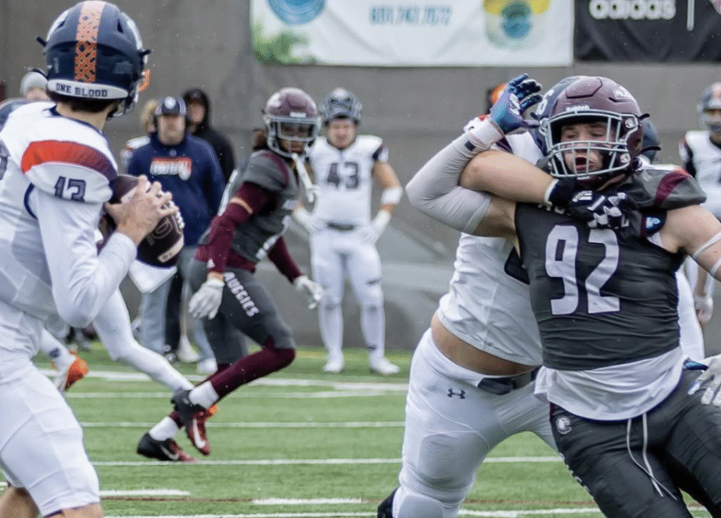 Meet Conner Elliott, a talented defensive line prospect from Augsburg University aiming for the 2026 NFL Draft.